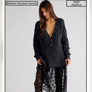 Free people Whistle Thermal Henely Top/ Tunic